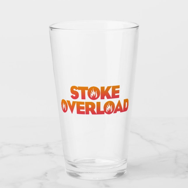 Stoke Overload Flames Glass (Front)