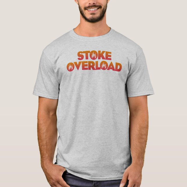 Stoke Overload Flames T-Shirt (Front)