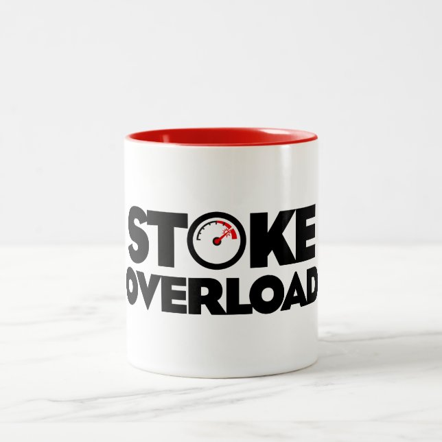 Stoke Overload Meter Two-Tone Coffee Mug (Center)