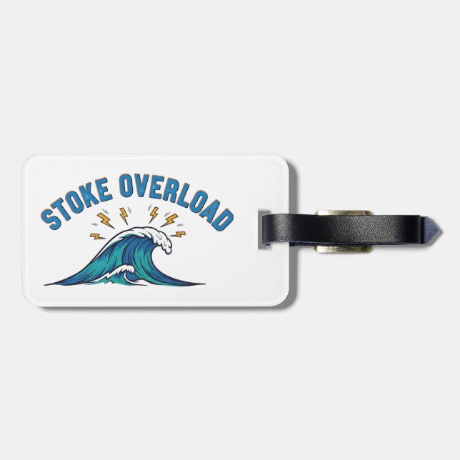 Stoke Overload Wave Luggage Tag (Back Horizontal)