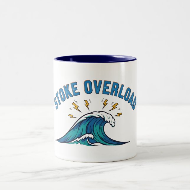 Stoke Overload Wave Two-Tone Coffee Mug (Center)