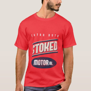 Stoked Motor Oil Faux Vintage Tee