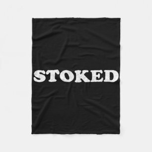 Stoked Surfing Fleece Blanket