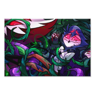 Stolas Halloween Slasher   Helluva Boss   Photo Print