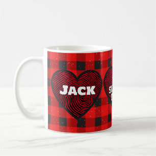 Stole My Heart Love Plaid Classic Mug, 325 ml Coffee Mug