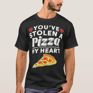Stolen A Pizza My Heart Funny Valentines Day Gift  T-Shirt