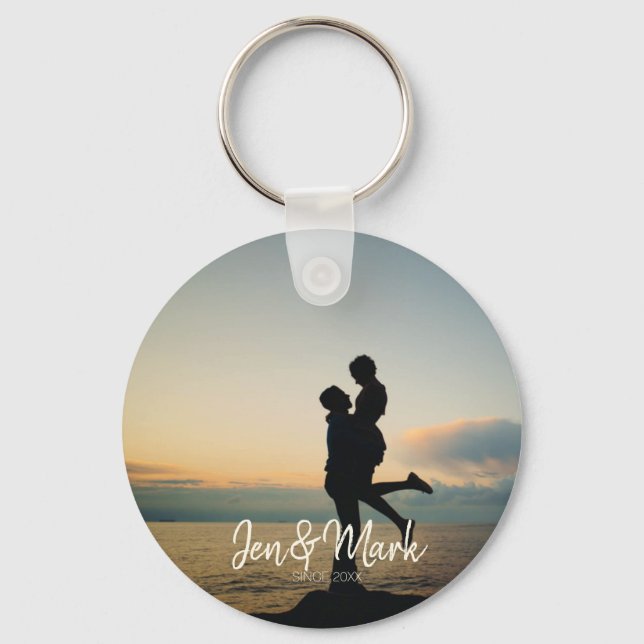 Stolen Photo. Name and Year Typography. Key Ring (Front)