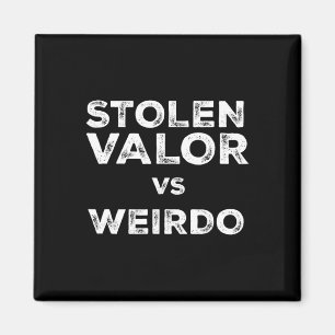 Stolen Valour Vs Weirdo Trump Vance Vs Harris W Ti Magnet