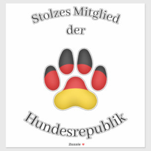 Stolzes Mitglied der Hundesrepublik German Dog