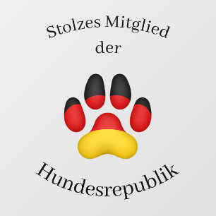 Stolzes Mitglied der Hundesrepublik German Dog