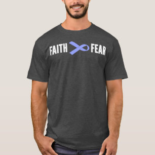 Stomach Cancer Awareness Faith Over Fear Gift1 T-Shirt