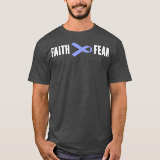 Stomach Cancer Awareness Faith Over Fear Gift1 T-Shirt