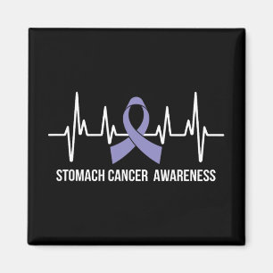 Stomach Cancer Awareness Month Periwinkle Ribbon H Magnet