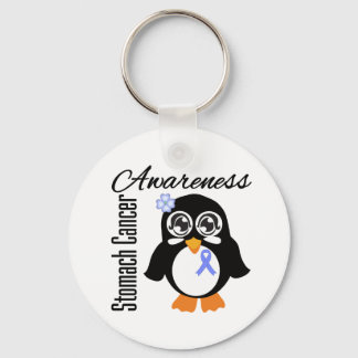 Stomach Cancer Awareness Penguin Key Ring