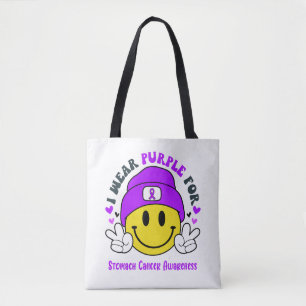Stomach Cancer Awareness Ribbon Support Gifts Tote Bag