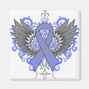 Stomach Cancer Cool Wings Magnet