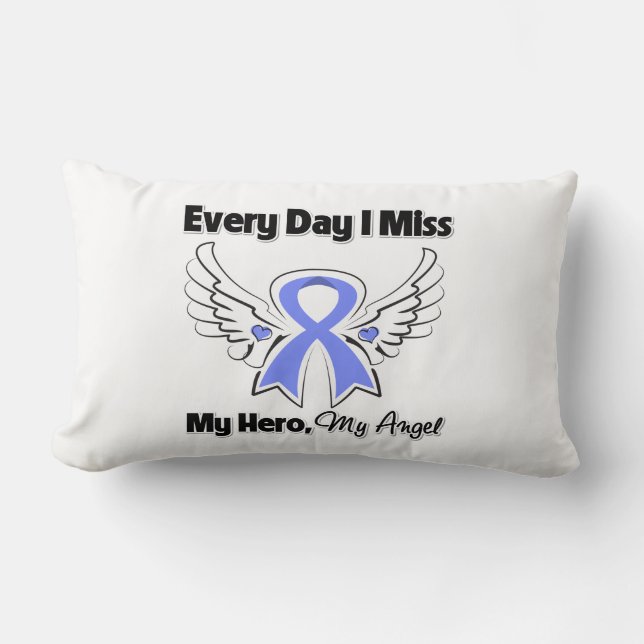 Stomach Cancer Every Day I Miss My Hero Lumbar Cushion (Front)