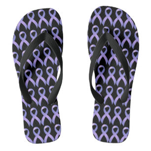 Stomach Cancer Periwinkle Ribbon Thongs