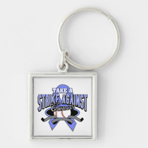 Stomach Cancer Take A Strike Key Ring