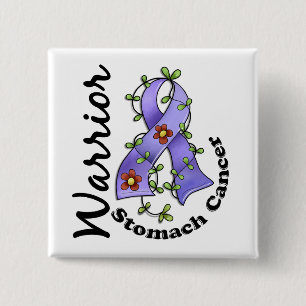 Stomach Cancer Warrior 15 Cm Square Badge