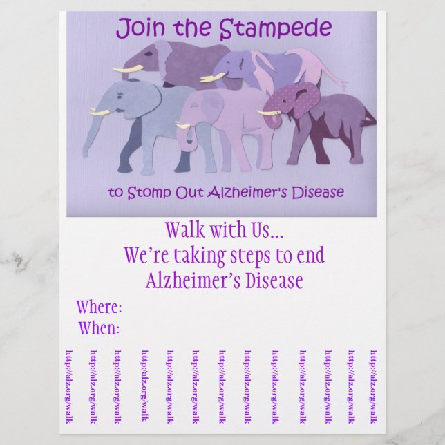 Stomp Out Alzheimer's Flyer (Front)