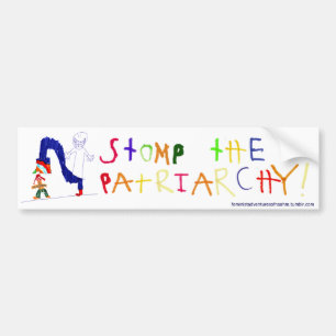 Stomp the Patriarchy Bumper Sticker