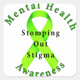 Stomping Out Stigma Square Sticker