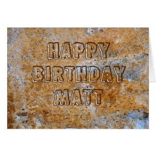 Stone Age Happy Birthday Matt