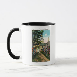 Stone Alley View of South Tower and Town Clock Mug