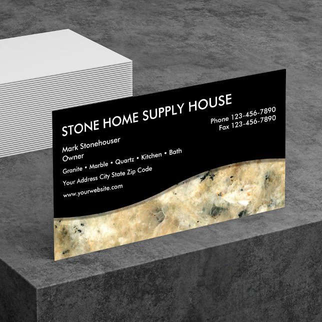 Stone And Granite Business Cards (Creator Uploaded)