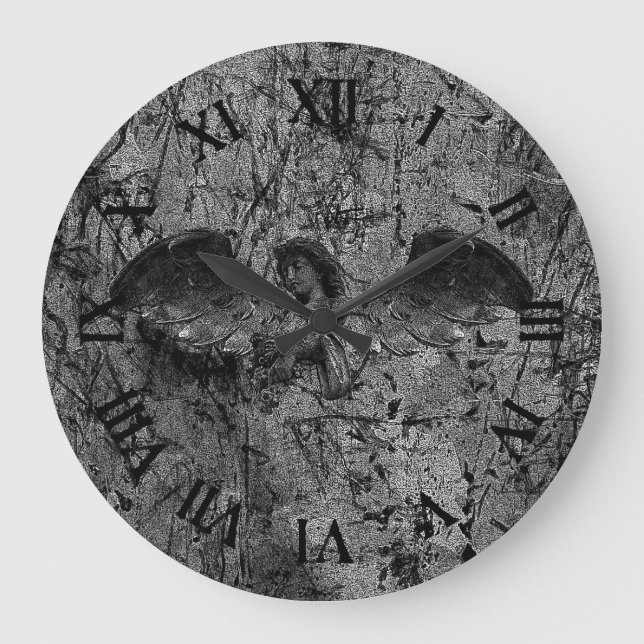 Stone Angel Large Clock (Front)