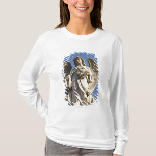 Stone Angel Looking Down Statue in Buenos Aires T-Shirt