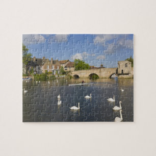 Stone arched bridge and River Ouse, St Ives, Jigsaw Puzzle