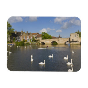 Stone arched bridge and River Ouse, St Ives, Magnet