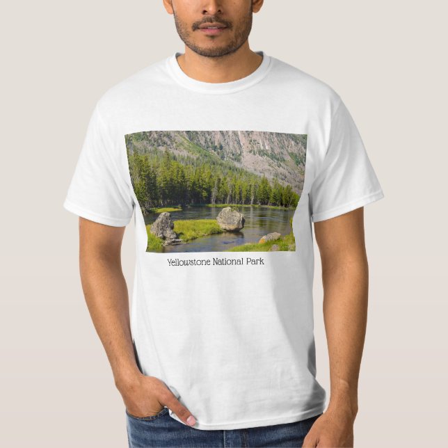 Stone At Madison River T-Shirt (Front)