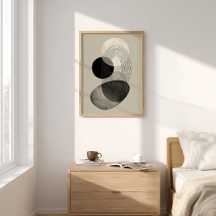Stone Balance - Modern Abstract Minimalist Poster