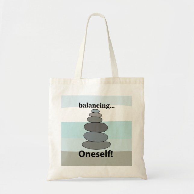 Stone Balancing  Tote Bag (Front)