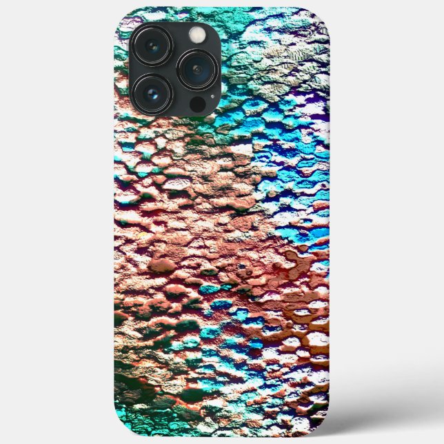 Stone base plastered with rustic mortar and splash Case-Mate iPhone case (Back)