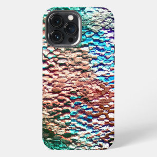 Stone base plastered with rustic mortar and splash iPhone 13 pro max case