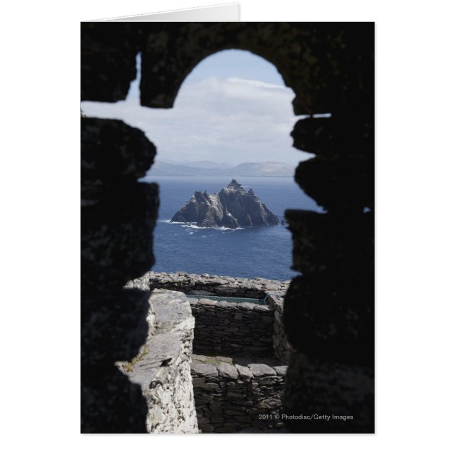 Stone Beehive Monk Huts Clochanson Skellig Michael (Front)