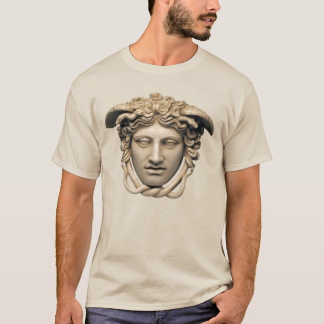 Stone Beige Medusa T-Shirt (Front)
