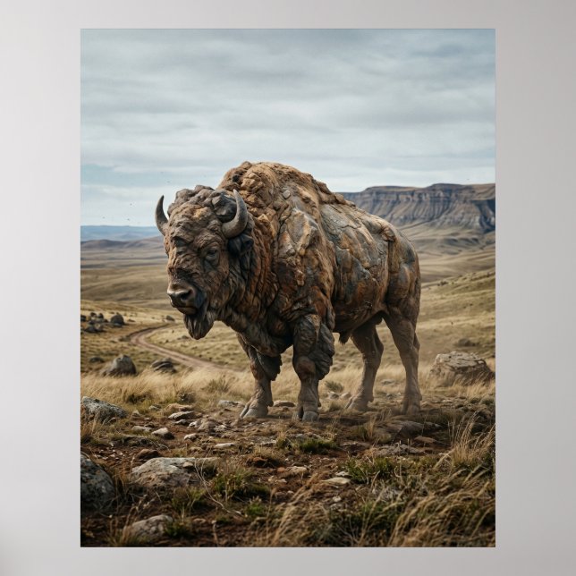 Stone Bison Endless Plains Poster (Front)