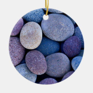 Stone blue rocks ceramic tree decoration