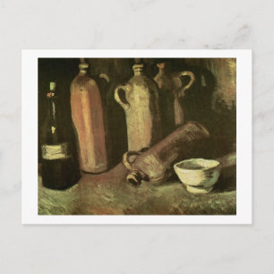 Stone Bottles Flask & Cup Van Gogh Fine Art Postcard