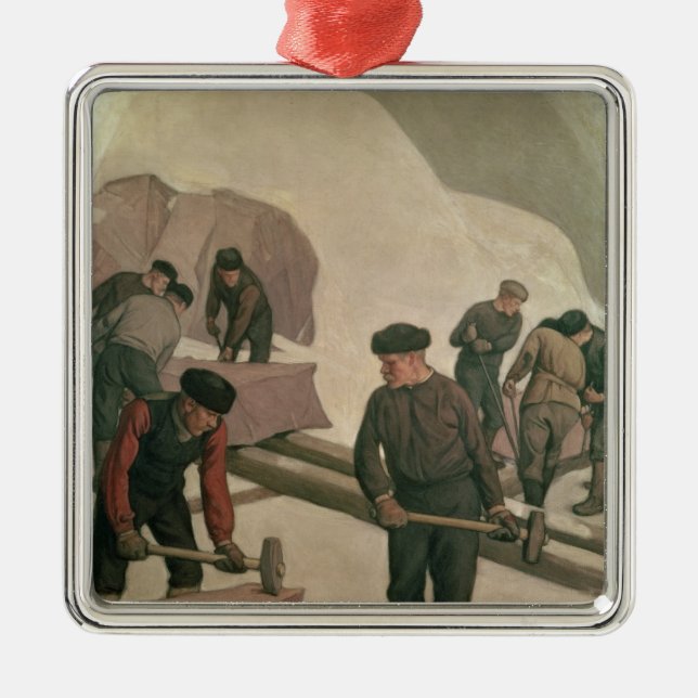 Stone Breakers, 1903 Metal Tree Decoration (Front)