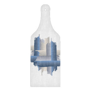 stone brick city cutting board