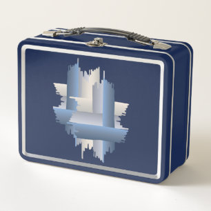 stone brick city metal lunch box