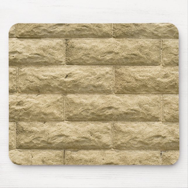 stone brick wall mouse pad (Front)