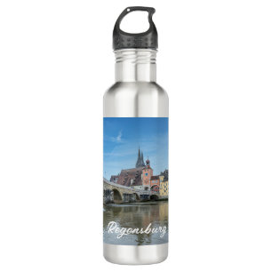 Stone Bridge in Regensburg, Germany 710 Ml Water Bottle