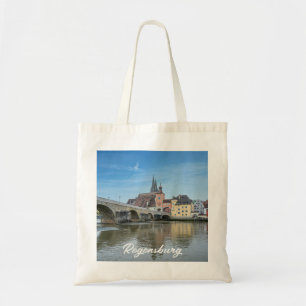 Stone Bridge in Regensburg, Germany Tote Bag